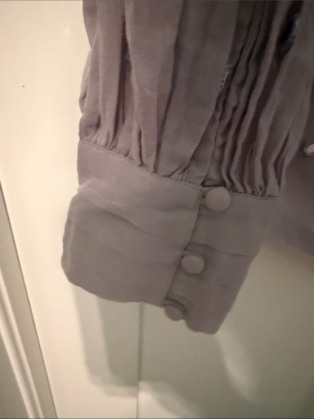 Free People 100% Cotton Lavender Silver Embellished Boho Tassel Tunic Size L - Picture 6 of 10
